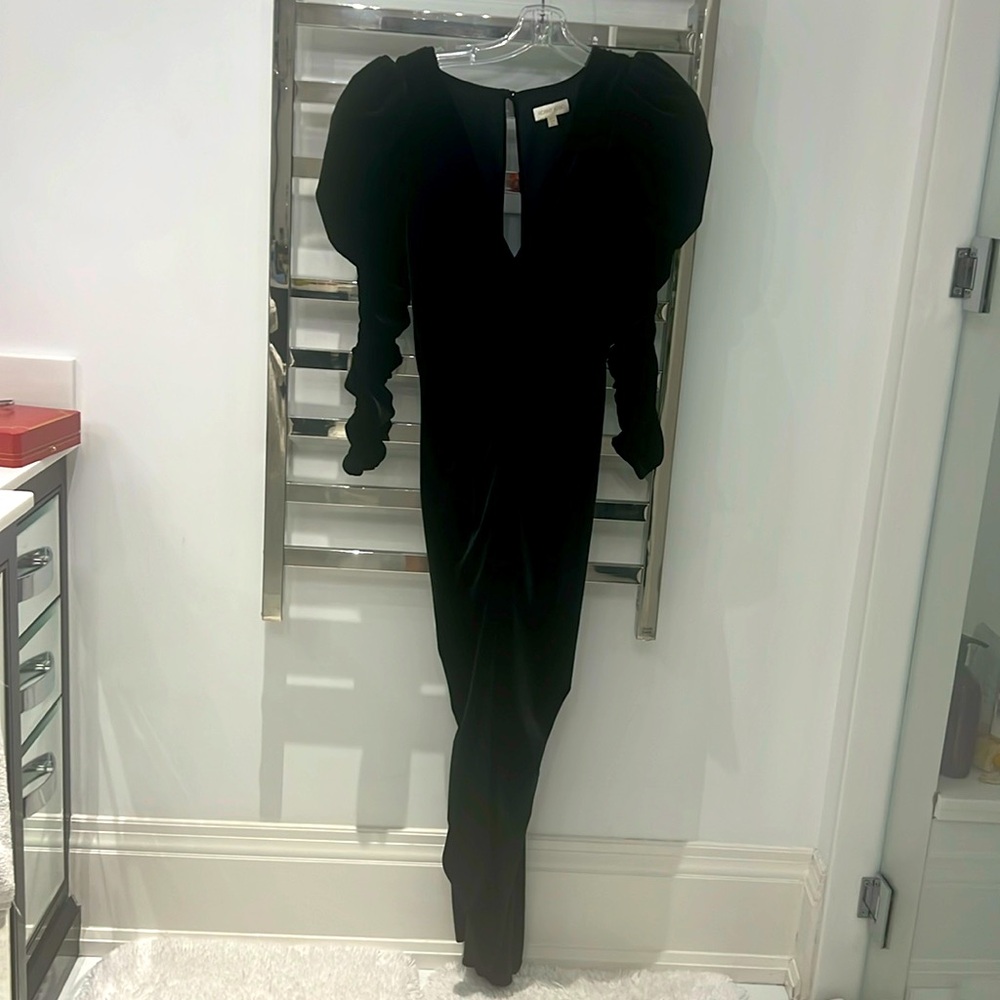 Ronny Kobo black velvet dress size large